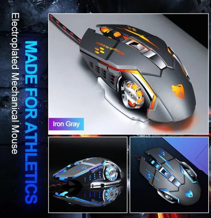 GOLD%20Gaming%20Mouse%20Mause%20T9%20DPI%20Adjustable%20Computer%20Optical%20LED%20Game%20Mice%20Wired%20USB%20Games%20Cable%20Silent%20Mouse%20for%20Professional%20Gamer%20-%20Image%202