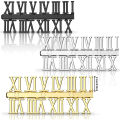 15 Pieces Clock Numerals Kit DIY Digital Clock Numbers Clock Hands Replacement Parts Clock Accessories (Roman Numerals). 