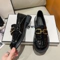British Style Summer Pumps2023New Pattern Leather Shoes Design Sense Minority All-Match One Pedal Loafer. 