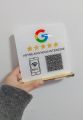 Custom Google Review Sign with NFC Scan code Acrylic Social Media Signs Google Review Card For Your Business Retail Store Decors. 