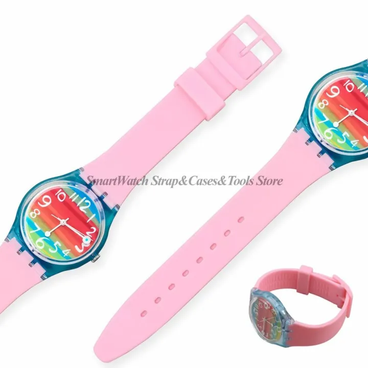12mm%2016mm%2017mm%2019mm%2020mm%20Soft%20Silicone%20Bracelet%20for%20Swatch%20Colorful%20Transparent%20Watchband%20Watch%20Strap%20Replacement%20with%20Tool%20-%20Image%205