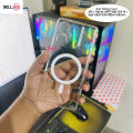 Motorola Moto G86 Power Berlia Transparent Magnatic Magsafe Anti Yellow Clear Protective Phone Case Back Cover. 