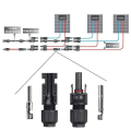 MC4 Solar Connector 30A DC Solar Panel Cable PV Connectors for Solar PV Energy System Waterproof Flame Retardant Connector. 