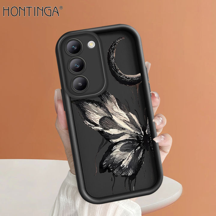 Hontinga%20for%20Vivo%20Y100%205G%20Back%20Cover%20black%20butterfly%20Pattern%20Ladder%20Soft%20Camera%20Protection%20Rubber%20Phone%20Case%20for%20Girls%20-%20Image%202