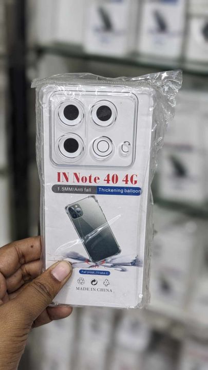 For Infinix Note 40 4G Premium Silicone Case Crystal Clear Soft TPU Ultra-Thin Transparent Flexible Protective Mobile Phone Back Cover