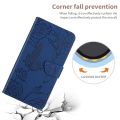 For Xiaomi Poco M5 4G/5G/M4 5G HT03 Skin Feel Butterfly Embossed Flip Leather Phone Case. 