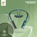 Black Wireless Neckband  g7- Bluetooth Headset with Microphone with own packing. 
