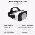 VR Shinecon Box 5.0 Mini VR Box 3D Glass Virtual Reality Headset for Smartphones With REMOTE - White and Black.