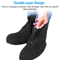 1 pair Black Shoe Rain Cover for Men Women Kids Students official High Quality Sandal Sneaker Raincoat waterproof.