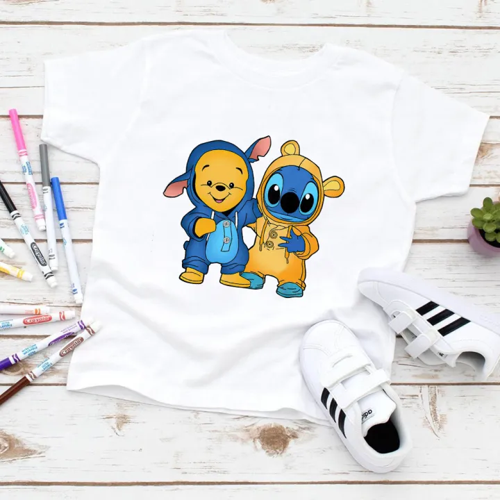 Disney%20White%20Outdoor%20Comfy%20Kids%20T-Shirts%20Stitch%20&%20Groot%20Creativity%20Popular%20Exquisite%203-12T%20High%20Quality%20Child%20T%20Shirts%20Hot%20Sell%20-%20Image%204