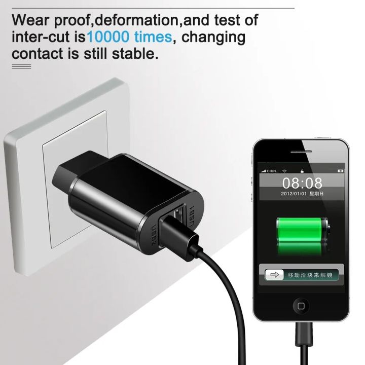 Universal%20Mobile%20Phone%20Charger%205V1A/5V2A%20USB%20Travel%20Charger%20Portable%20Wall%20Charger%20for%20iphone%20samsung%20Adapter%20EU%20Plug%20Black/White%20-%20Image%206