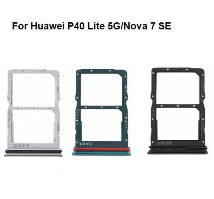 Replacement Dual Sim Tray Card Holder for Huawei Nova 7 SE Sim Slot