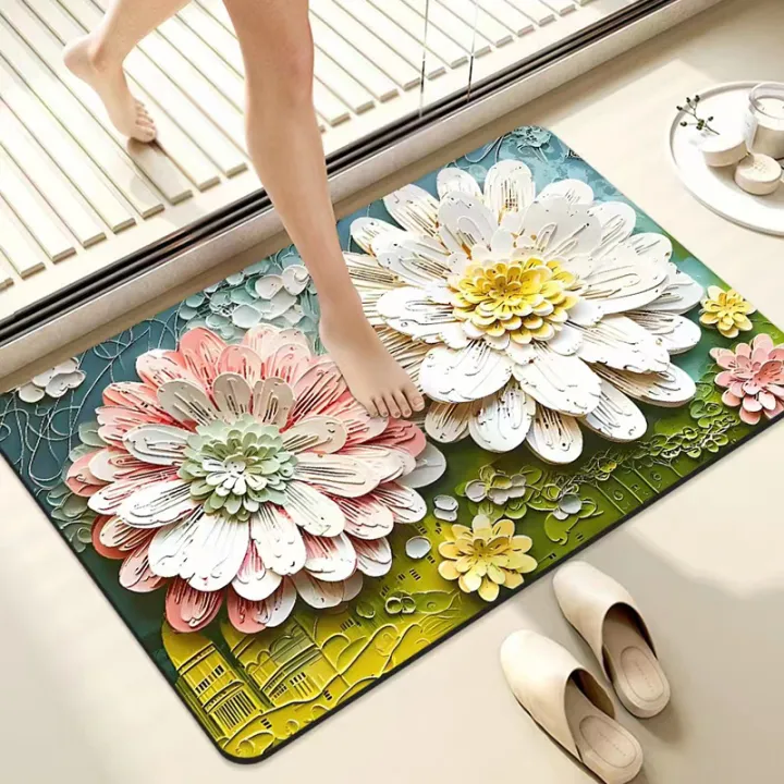 Daisy%20diatom%20mud%20bath%20absorbent%20floor%20mat%20home%20door%20mat%20bathroom%20door%20anti-slip%20quick-dry%20foot%20mat%20drain%20mat%20-%20Image%203