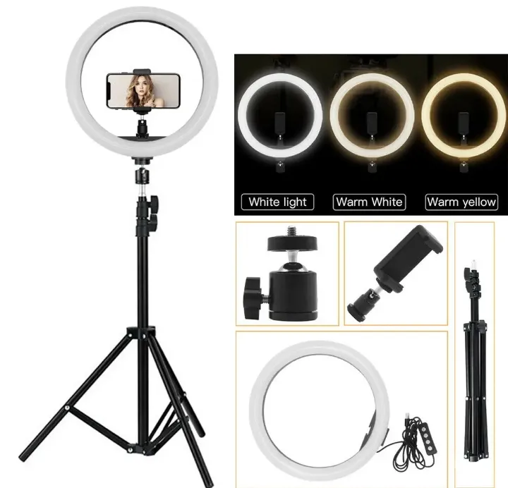 12%20Inch%20LED%20Ring%20Light%20with%20Adjustable%20Stand%20&%20Phone%20Holder%20for%20Live%20Streaming,%20Video%20Recording,%20Photography,%20and%20Makeup%20Tutorials%20-%20Image%204