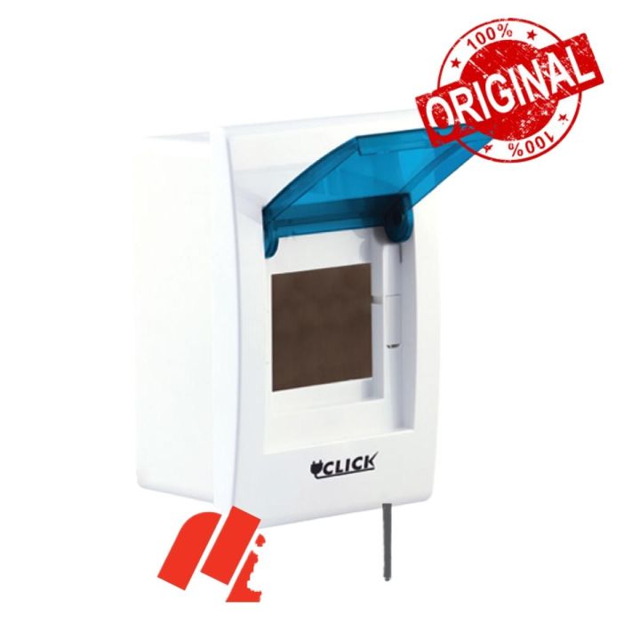 Click L2 Way Distribution Box Plastic Electrical DB Protection Board for Circuit Breaker MCB L 2