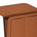 Bedside Organizer, Bed Bedside Organizer Hanging 5 Pocket Soft Felt Bed Pockets Bedside Storage Organizer Brown.