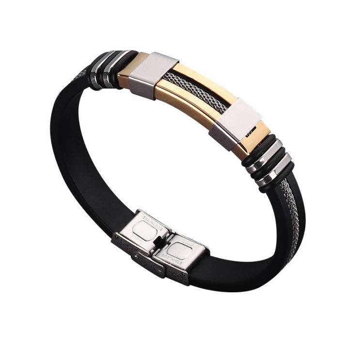Fashion%20Stainless%20Steel%20Bracelet%20Men%20Wrist%20Band%20Adjustable%20Black%20Link%20Punk%20Hiphop%20Wristband%20Stylish%20Casual%20Bangle%20Gift%20-%20Image%209