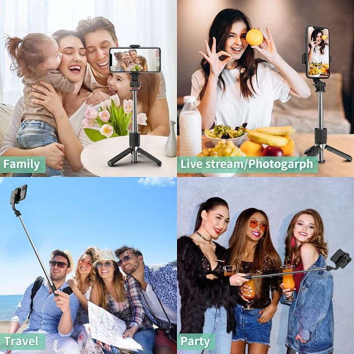 N09%20Tripod%20Selfie%20Stick%20100cm%20with%20Detachable%20Bluetooth%20Shutter%20360%20Rotation%20for%20Smartphone%20&%20Camera%20-%20Image%205