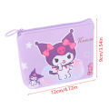 Sanrio Coin Purse Kuromi Melody Cinnamoroll Zippers Change Money Pouch Wallet Key Holder Case Card Pocket Lipstick Storage Bag. 