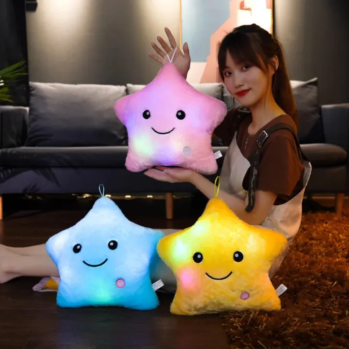 24*22cm%20Creative%20Toy%20Luminous%20Star%20Pillow%20Stuffed%20Plush%20Glowing%20Colorful%20Stars%20Cushion%20Led%20Light%20Toys%20Gift%20For%20Kids%20Children%20-%20Image%202
