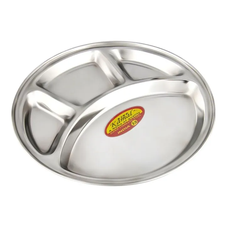 Stainless%20Steel%20Divided%20Plate%204%20Section-(31%20cm%20Round):%20Serve%20Meals%20with%20Precision%20on%20this%20Stainless%20Steel%20Divided%20Plate%20with%204%20Sections,%2031%20cm%20Round.%20-%20Image%205