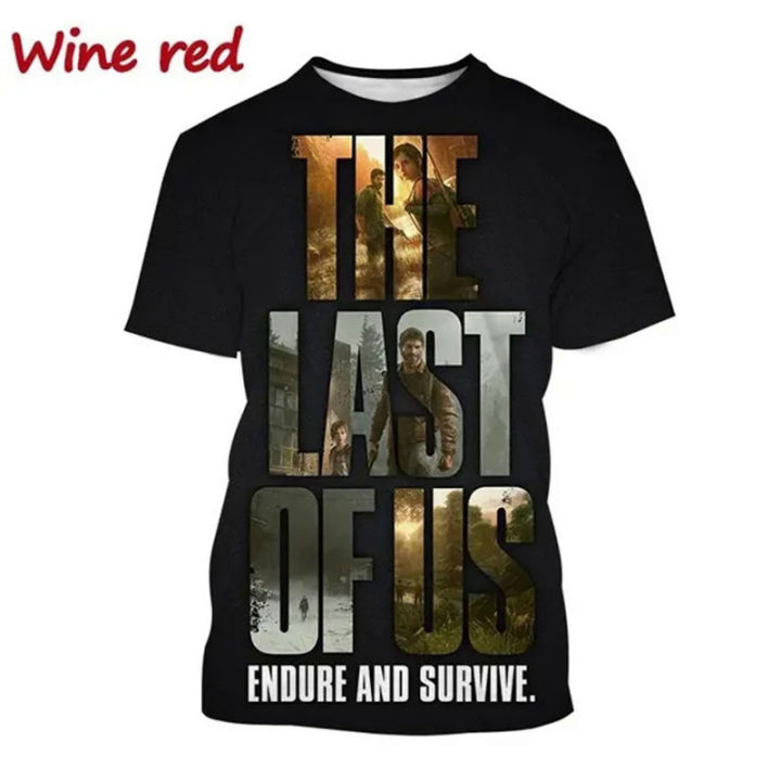 TV Series The Last of Us Game T Shirts for Men 3D Print T-shirt Womens Clothing Harajuku Fashion Streetwear Kids Tee Shirts Tops