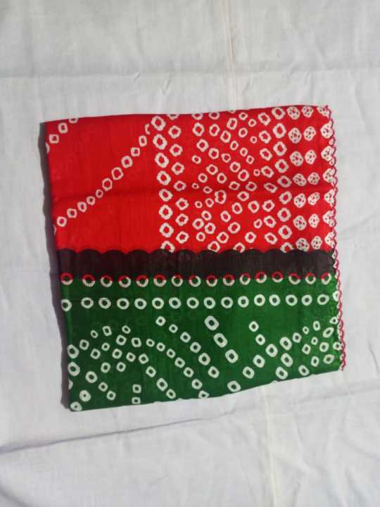 Print Cotton Orna Dupatta For Women and Girls 2.5 Hāt Bohor (Length 88 ...