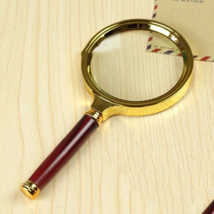 70mm%20Wood%20Handle%20Magnifier%20Zoom%20Magnifying%20Glass%20Lens%20-%20Image%205