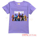 Fortnite children's short-sleeved T-shirt cartoon printing baby boy and girl Summer comfortable shirt clothes casual T-shirt. 