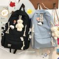 New Schoolbag Female Korean Harajuku Style High School Student Large Capacity BackpackinsWind Cute Girls Backpack.