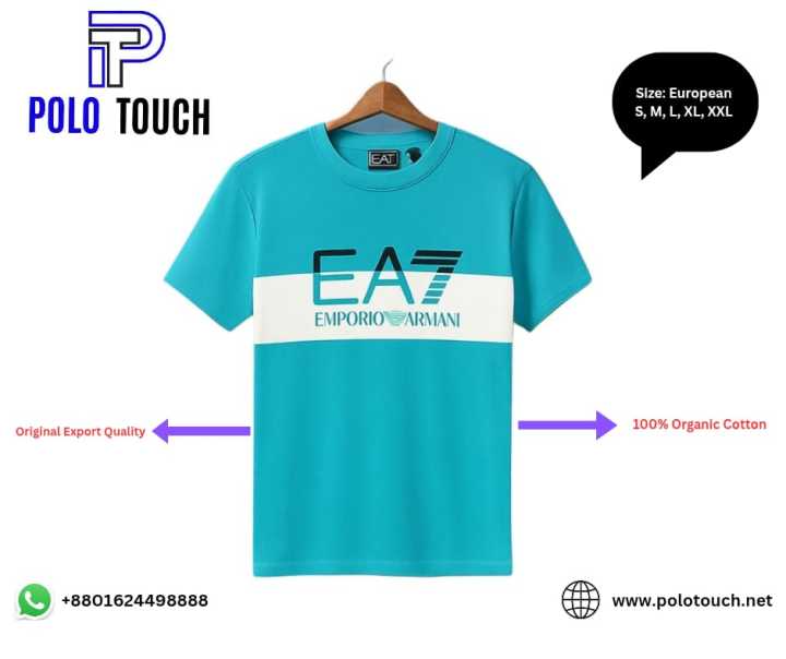Emporio Armani Full Cotton Big Logo Men's Export T-Shirt