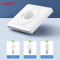 AC 220V LED PIR Motion Sensor Light Switch Infrared Human Body Detection Auto On Off Light Smart Switch for Corridor Staircase.