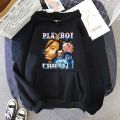 Playboi Carti rap  hop vintage Hoodies Women/Men Fashion Casual Harajuku Sweatshirt Graphic Streetwear Tops 90s Clothes. 