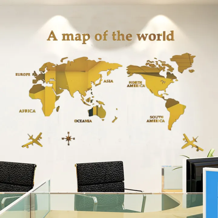 World%20Map%20Wall%203D%20Acrylic%20Wall%20Stickers%20Three-dimensional%20Mirror%20Stickers%20Bedroom%20Office%20Background%20Wall%20Decoration%20Stickers%20-%20Image%206