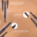 FOCALLURE 3 Colors Eyebrow Pencil Precise Brow Eyeliner Long Lasting Waterproof Blonde Brown Eye Brow Makeup Cosmetics Tools. 