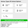 Smart Door Lock Zymak NX700F Tuya Wifi Smart Life Smart Home Security Fingerprint Door Lock With Fingerprint Digital PIN Card App Key.