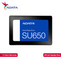 ADATA Ultimate SU650 256GB 2.5-inch SATA 6Gb/s Solid State Drive Up to 520MB/s Read Support Laptops and Desktops. 