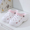 Summer Fashion Concise Non-slip Flip-flop Lithe Toe Wrap Thickness Sandals For Women Outdoor Beach Shoes Ladies' Home Slippers.