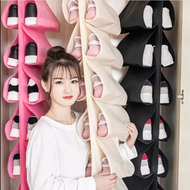 Shoe%20Organizer%20Dustproof%20Hanging%20Shoe%20Storage%20Bag%20Rotatable%20Shoe%20Storage%20Bag%2012%20grid%20-%20Image%202