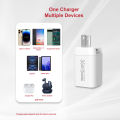 Teton 35W GaN Charger Adapter USB C Fast Charger, PD Compact Foldable Dual Wall Charger Block for iPhone 15/14/13,Samsung, PD3.0,QC3.0,4.0.