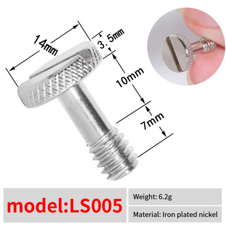 thumbnail image 2 of Yuly 1/4 Inch Camera Quick Release Screw Tripod Screw 2 of 9