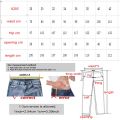 Men Dark Blue Ripped Jeans Denim Destroyed Cotton Casual Hole Ruined Trousers For Male Fashion Long Plus Size 28-42.