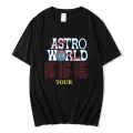 Travis Scott AstroWorld Tour Oversized T shirt men women1:1letter print T Shirts  hop streetwear kanye west ASTROWORLD Tshirt. 