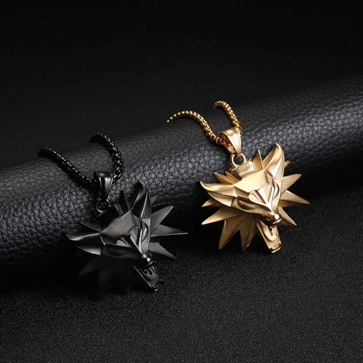 Movie%20Accessories%20Witcher%203%20The%20Witcher%203%20Wolf%20Head%20Necklace%20Pendant%20AliExpress%20Necklace%20Wholesale%20-%20Image%202