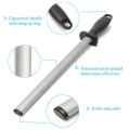 17Inch 600 Kitchen Grit Diamond Knife Sharpener Sharpening Steel Rod Stone.