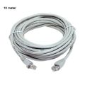RJ45 - Ethernet Cable, 10Gbps High-Speed Cable, 600MHz, Double-Shielded, 5 Foot, White. 