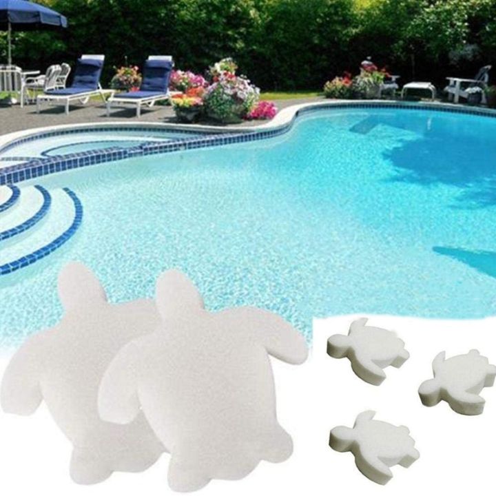 50Pcs%20White%20Floating%20Spa%20Sponge%20Turtle%20Oil%20Absorbing%20Hot%20Tub%20Skimmer%20Scum%20Absorber%20Cleaners%20for%20Swimming%20Pool%20-%20Image%209