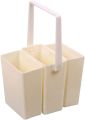 Brush Wash Bucket 3 In 1 Durable White Brushes Paint Cleaning Pot With Handle.