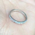Fashion Opal Round Bead Ring For Women Girls Wedding Party Jewelry Gift jz386. 