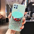Phone case Realme C21Y Shiny Ring Case Glitter Soft Transparent Makeup Mirror Cases For Realme C21Y Back Cover Stars Moon Girls. 